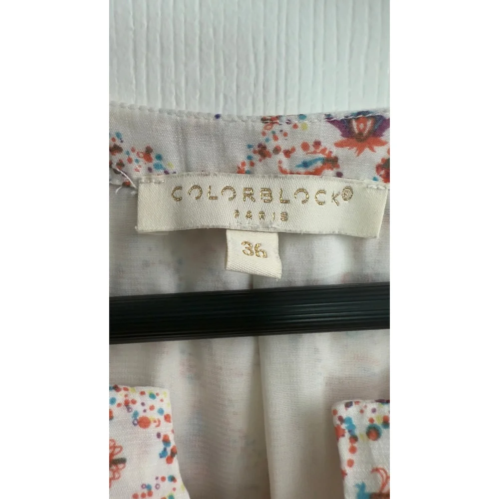 Women's COLORBLOCK Floral Print Dress Size s - Picture 7 of 11